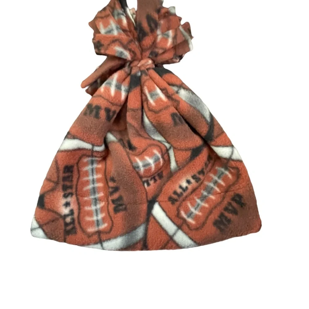 Handmade Fleece Football Kids Hat